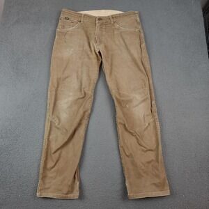 Kuhl Easy Rydr Pants Mens 36x32 Brown Vintage Patina Hiking Outdoor Workwear